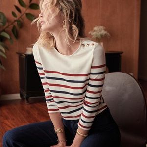 Sézane Loïc Striped Shirt